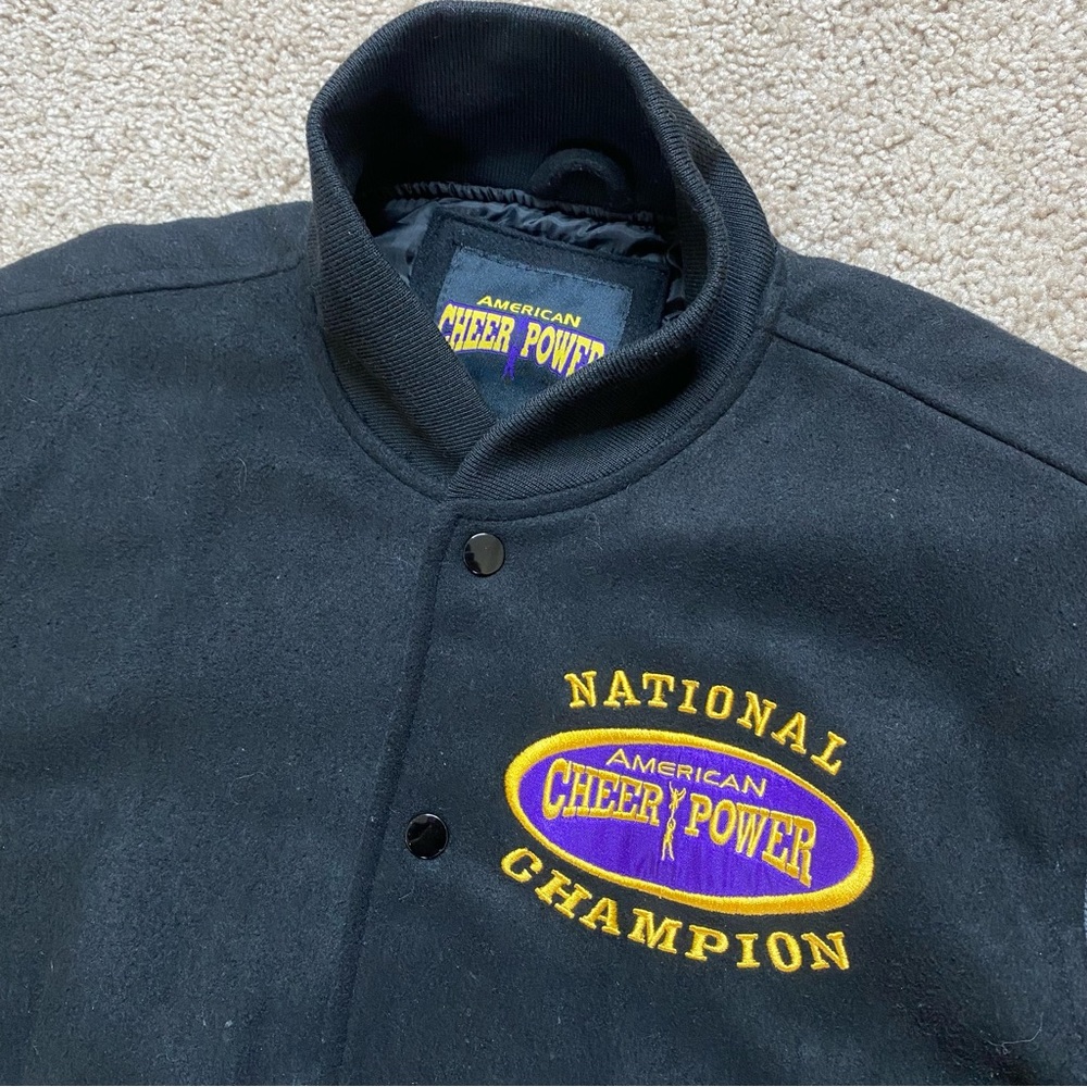 Vintage American Cheer Power National Champion Letterman Jacket